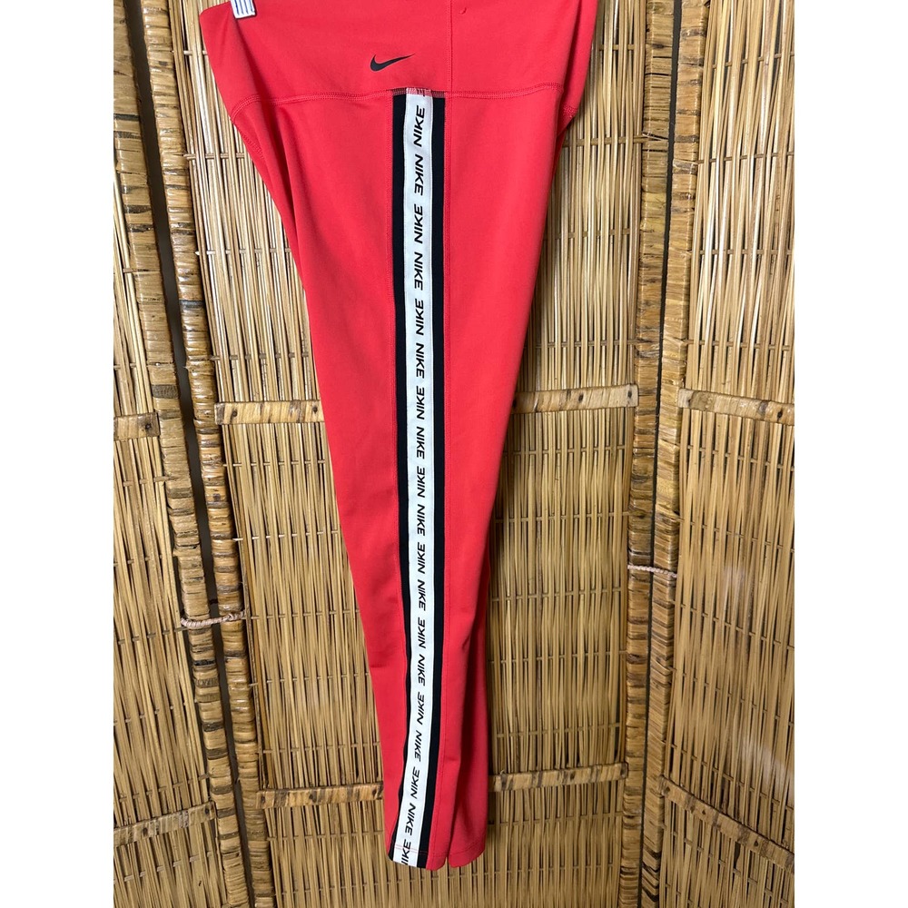 Nike Leggings Womens Medium Dri Fit Side Logo‎ Athleisure